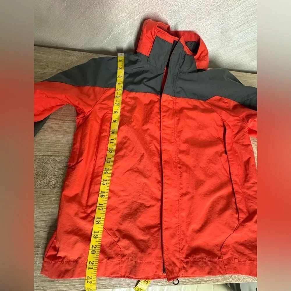 Gap Kids Boys L(10) Carrot Red Nylon Windbreaker Hooded Outdoor Jacket